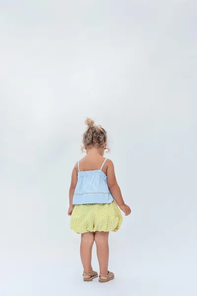 2-14 YEARS / LIMITED EDITION GINGHAM SAROUEL SHORTS, Yellow — фото 5