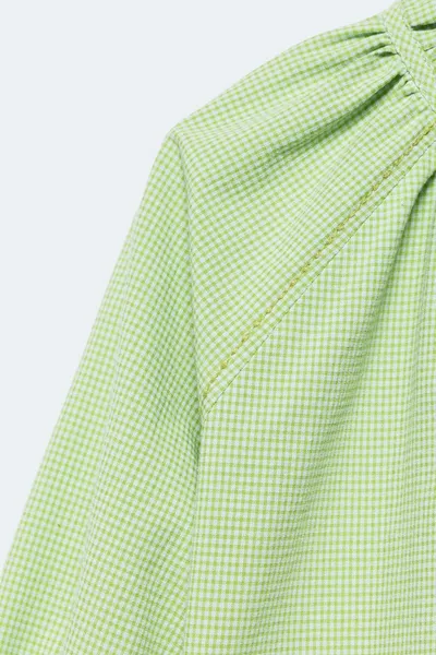 Блуза в клетку GINGHAM для детей 2–14 лет, лимитированная серия, Лёгкая — фото 3