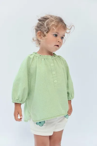 Блуза в клетку GINGHAM для детей 2–14 лет, лимитированная серия, Лёгкая — фото 6
