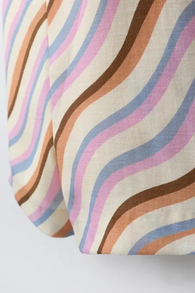 WAVE PRINT Комбинезон, ECRU / BLUE — фото 5
