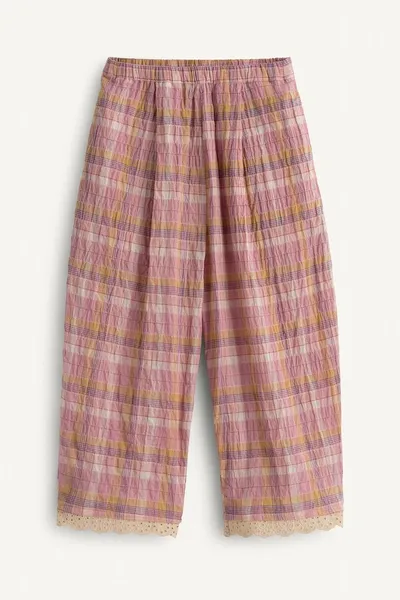 Брюки LIMITED EDITION TEXTURED CHECK, Розовый — фото 2