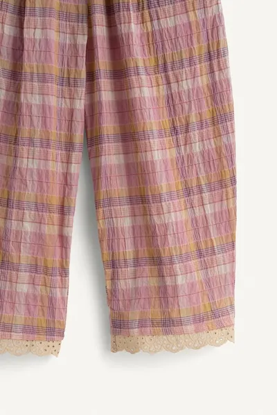 Брюки LIMITED EDITION TEXTURED CHECK, Розовый — фото 5