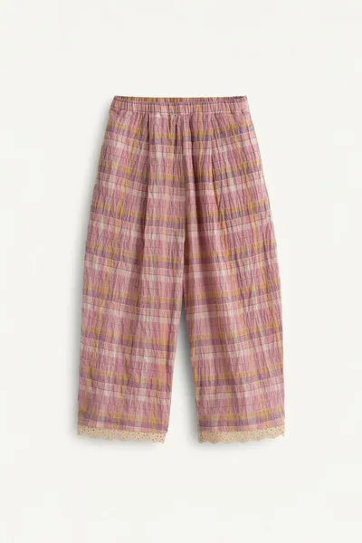 Брюки LIMITED EDITION TEXTURED CHECK, Розовый — фото 6