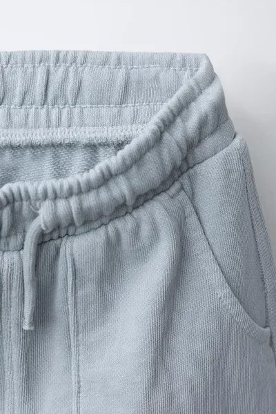 Брюки GARMENT DYE с этикеткой, Светло-голубой — фото 3