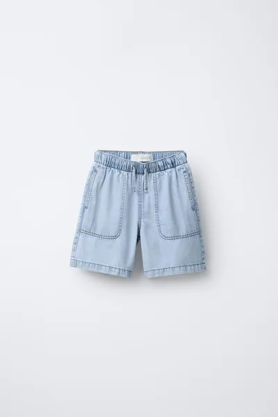Свободные Bermuda SHORTS, Синий — фото 2