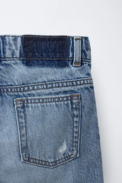 Рваные Bermuda shorts, Mid-BLUE — фото 4