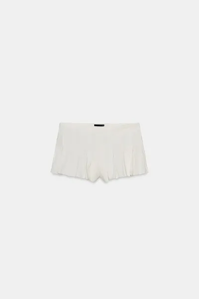 Бермуды ZW COLLECTION SHORT BOX PLEAT, Oyster-white — фото 4