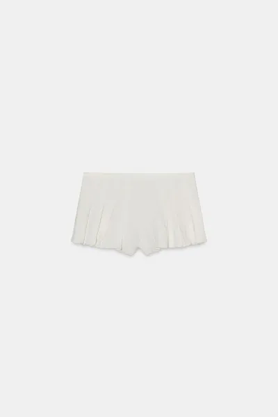 Бермуды ZW COLLECTION SHORT BOX PLEAT, Oyster-white — фото 5