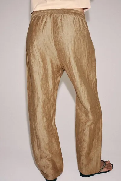 Брюки из льняной смеси ZW COLLECTION, Mid-CAMEL, льняная смесь — фото 4