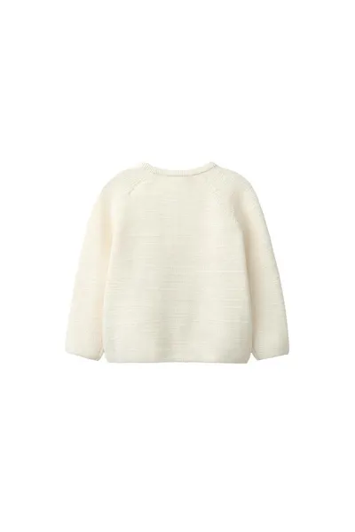 Свитер PURL KNIT HENLEY, Ecru — фото 2