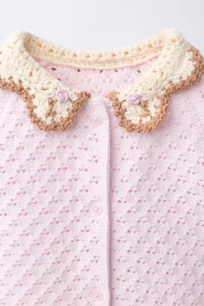 Комбинезон с вязаным воротником CROCHET COLLAR, Свет — фото 3