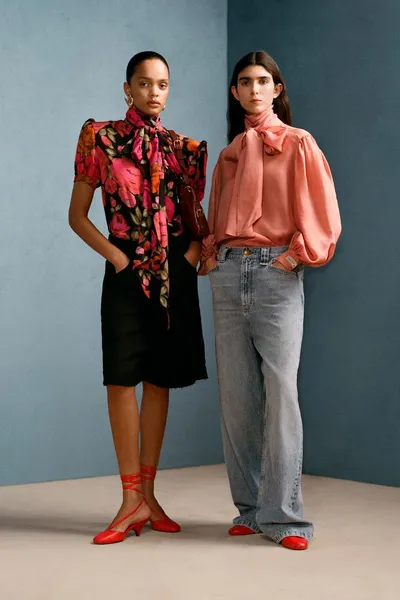 Блуза TIE BLOUSE WILLY CHAVARRIA X, Розовый — фото 2