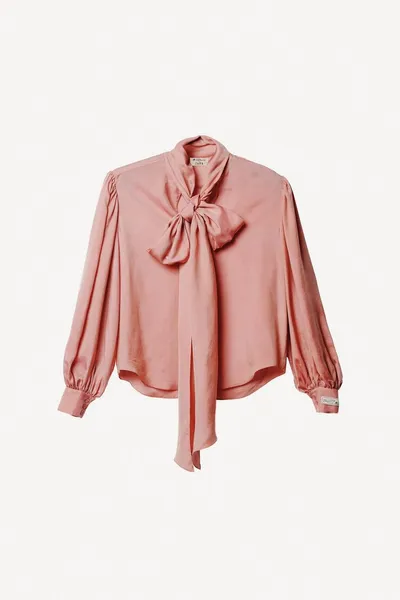Блуза TIE BLOUSE WILLY CHAVARRIA X, Розовый — фото 3