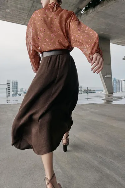 Рубашка с бантом PRINTED SHIRT WITH BOW, Многоцветный — фото 3