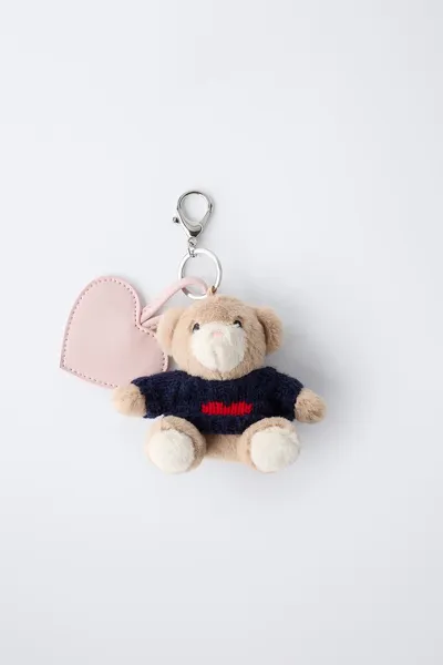Брелок BEAR AND HEART, Свет — фото 4