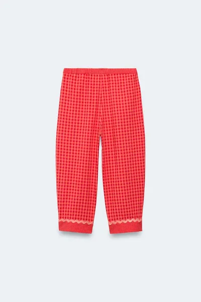 Брюки в клетку Gingham для детей 2–14 лет, ограниченная серия, RED / ORANGE — фото 2