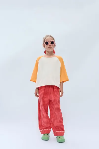 Брюки в клетку Gingham для детей 2–14 лет, ограниченная серия, RED / ORANGE — фото 4