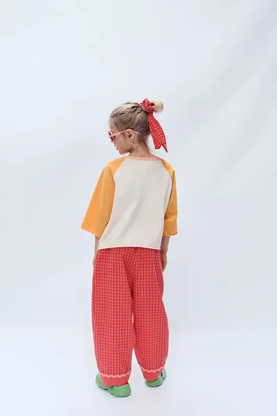 Брюки в клетку Gingham для детей 2–14 лет, ограниченная серия, RED / ORANGE — фото 5