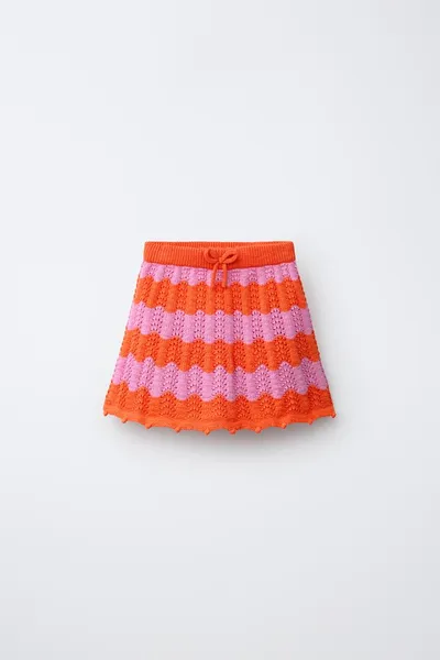 Вязаная юбка CROCHET, Neon — фото 3