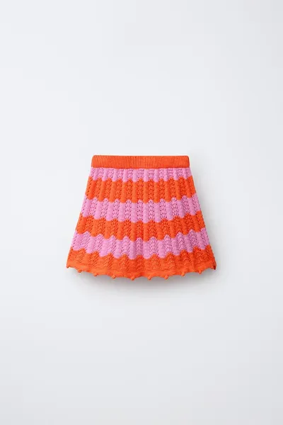Вязаная юбка CROCHET, Neon — фото 4