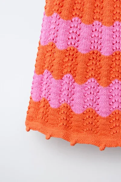 Вязаная юбка CROCHET, Neon — фото 6