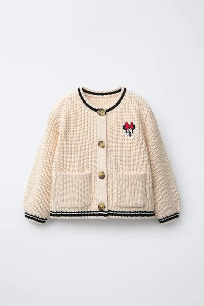 Свитер EMBROIDERED CARDIGAN, Экрю — фото 2
