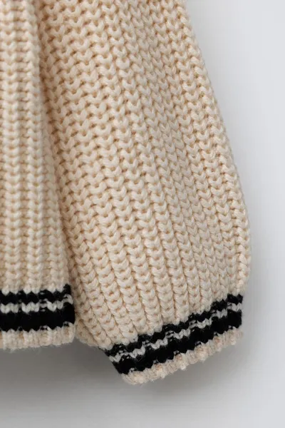 Свитер EMBROIDERED CARDIGAN, Экрю — фото 5