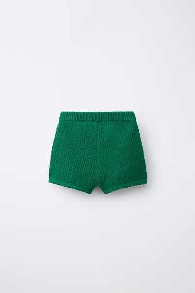 CASA LAWA X KIDS LEMON KNIT BERMUDA SHORTS, Зелёный — фото 3
