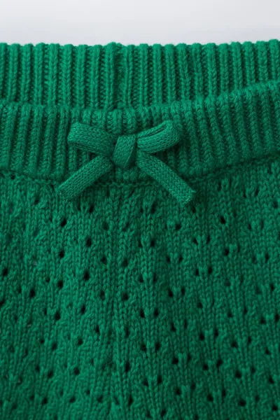 CASA LAWA X KIDS LEMON KNIT BERMUDA SHORTS, Зелёный — фото 4