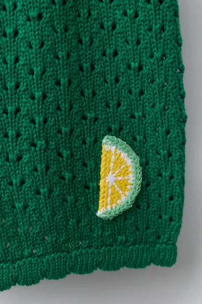 CASA LAWA X KIDS LEMON KNIT BERMUDA SHORTS, Зелёный — фото 5