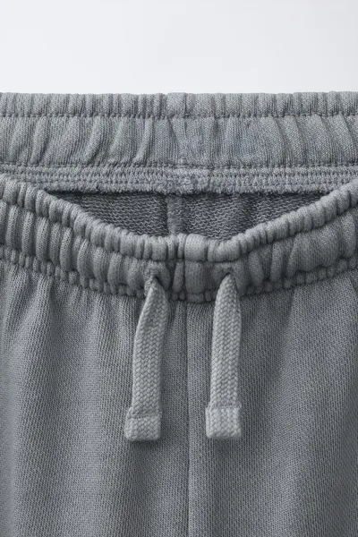 Брюки BARREL с вырезами и окраской garment dye, Сероватый — фото 3
