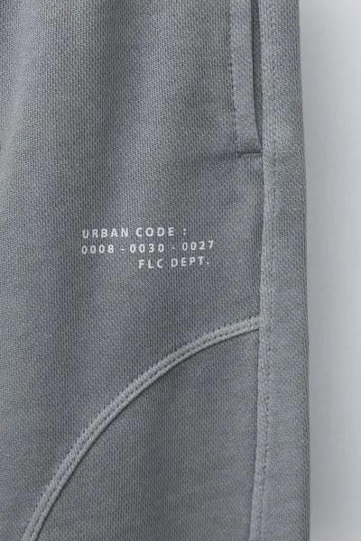 Брюки BARREL с вырезами и окраской garment dye, Сероватый — фото 4