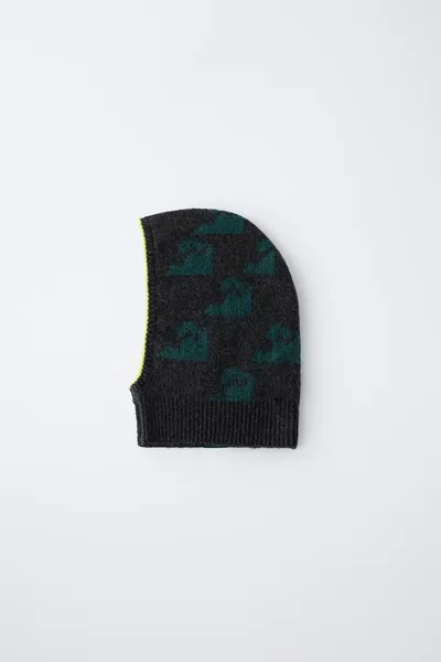 Баф с принтом из трикотажа, коллекция SKI, Чёрный — фото 2