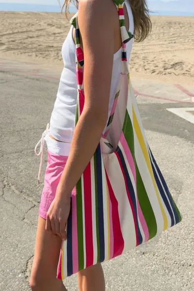Сумка CANVAS BAG, Многоцветный, холщовый верх — фото 3