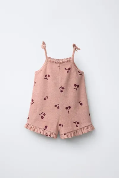Махровое комбинезон TOWELLING PLAYSUIT, BEIGE–PINK — фото 5