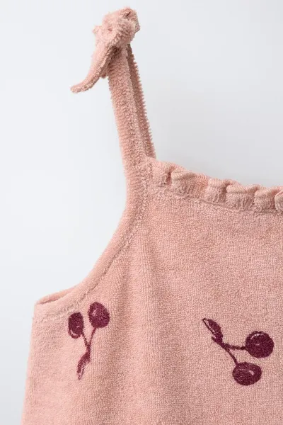 Махровое комбинезон TOWELLING PLAYSUIT, BEIGE–PINK — фото 6