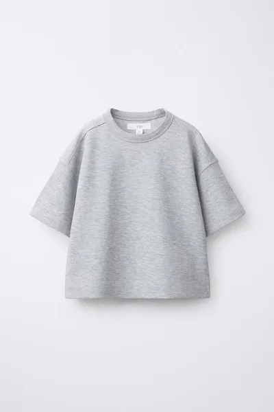Футболка PLAIN INTERLOCK, GREY marl — фото 3