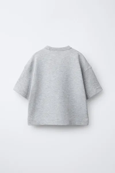 Футболка PLAIN INTERLOCK, GREY marl — фото 4