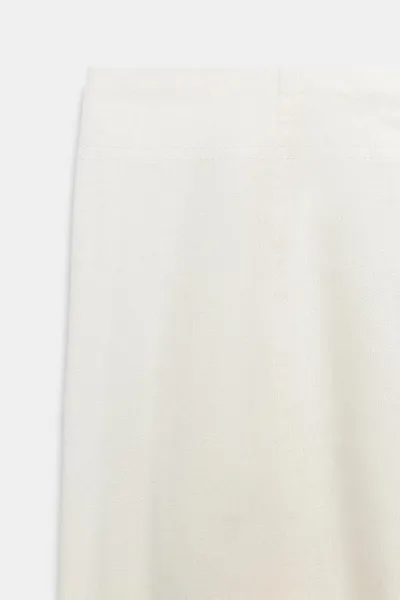 Брюки ZW COLLECTION из льняной смеси, Молочный, лён и хлопок — фото 5