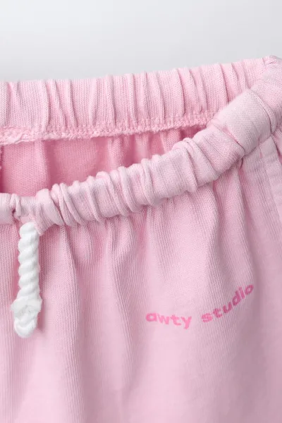 Комплект: футболка и шорты-бермуды, Пастельный PINK — фото 4