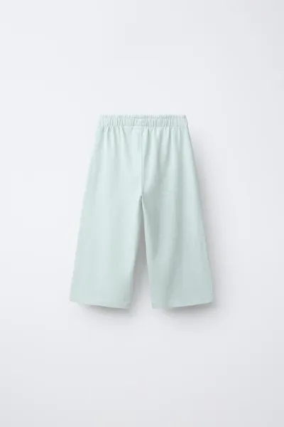 Брюки-кюлоты из плотной ткани, Sea GREEN — фото 2