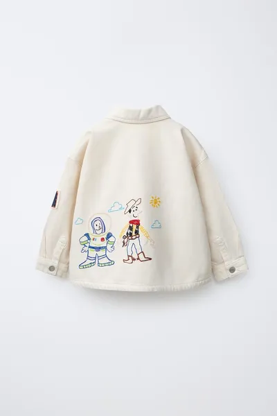 Рубашка TOY STORY © PIXAR с вышивкой, Экрю — фото 4