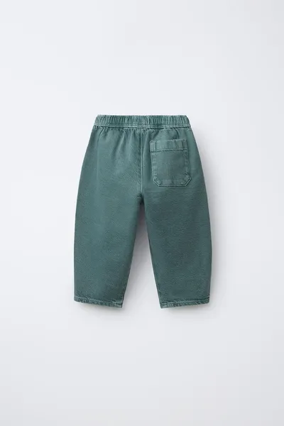 Брюки TWILL BAGGY, Зелёный — фото 2
