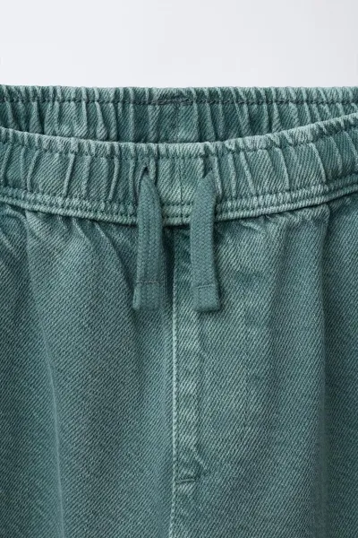 Брюки TWILL BAGGY, Зелёный — фото 3