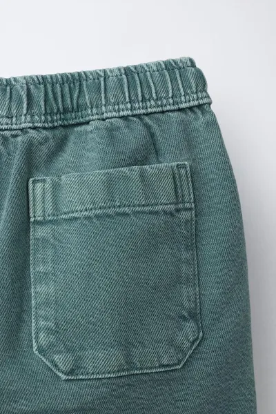 Брюки TWILL BAGGY, Зелёный — фото 4