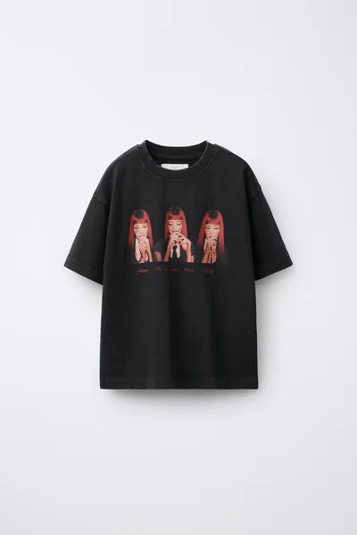 JENNIE® Футболка FADED-EFFECT, ANTHRACITE GREY — фото 2