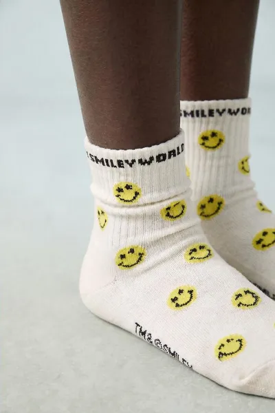Набор из 2 пар носков SMILEYWORLD® с рисунком до середины голени, BLACK / WHITE — фото 5
