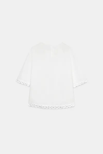 Рубашка ZW COLLECTION из льна с вышивкой, Белый, смесь льна и хлопка — фото 7