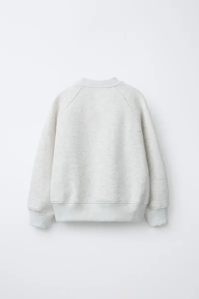 Свитер VARSITY SLOGAN, GREY marl — фото 3