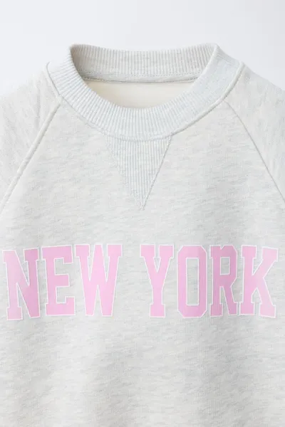 Свитер VARSITY SLOGAN, GREY marl — фото 5